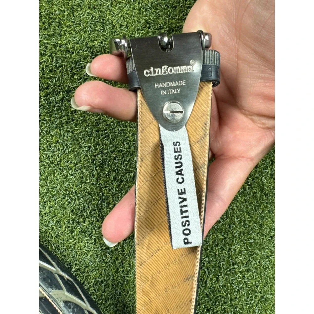 Cingomma -80862 Cinturone Handmade Italy Positive Causes Belt‎ 48 Black